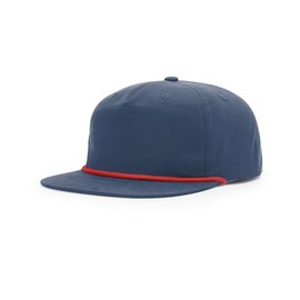 Richardson Umpqua 256 Hat with Rope, One Size Fits Most - Navy/Red
