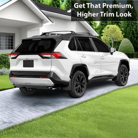 BOGAR TECH DESIGNS Rear Trunk Chrome Delete Overlay Compatible with Toyota Rav4 2019-2025, Gloss Black