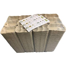 ANGLIA FARM SUPPLIES - 924 Grey Egg Cartons Bulk Buy Bundle - 1/2 dozen pulp packaging boxes - includes 24 labels