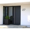 Metzler Modern House Number Made of Solid Steel – Modern