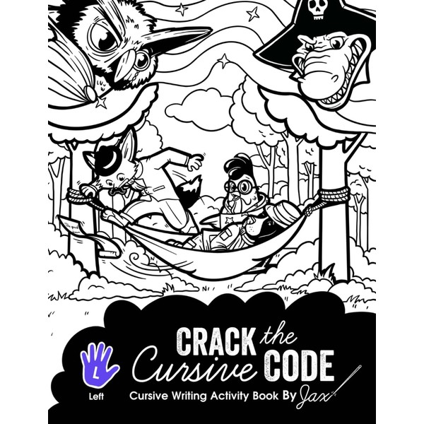 Crack the Cursive Code: Left-Handed Cursive Writing Activity Book