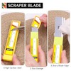 WRAPXPERT 4 Inch Scraper Blades 160 PCS Razor Scraper Blade