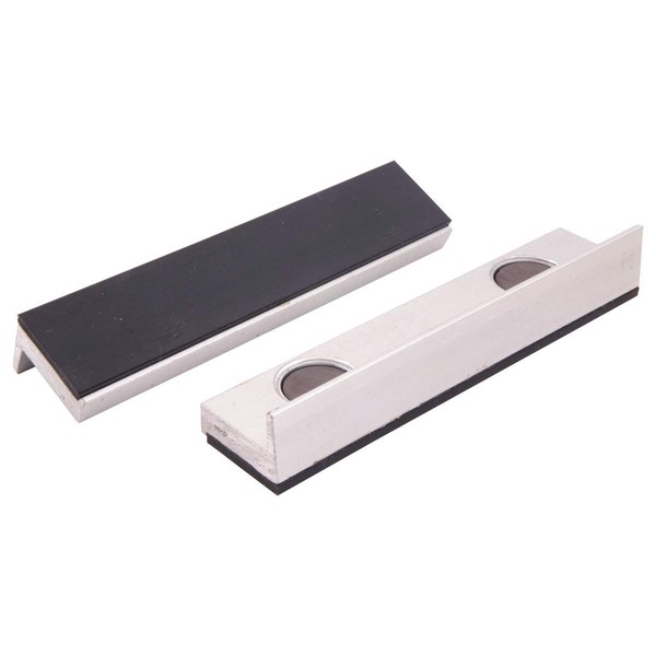 HHIP 3900-2277 Aluminum Soft Rubber-Face Vise Jaw with Magnet, 6"