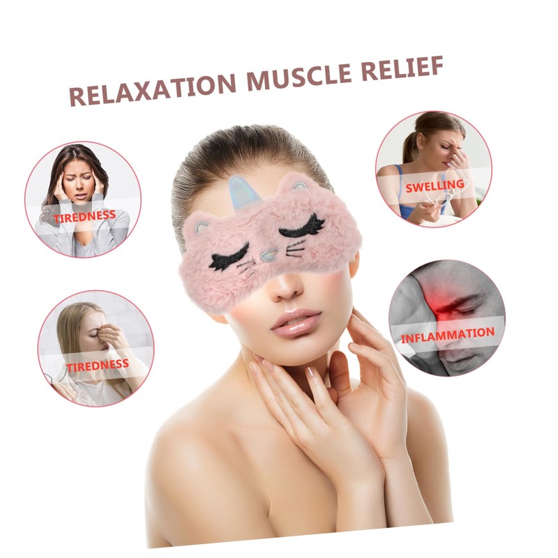 Beavorty 3sets Sleeping Blindfold Silk Eye Masks Breathable Comfortable Eye