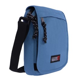 Coronel Tapiocca Men's Urban Handbag Casual Shoulder Bag with Flap Pockets and Zipper, Light Blue, Bandolera