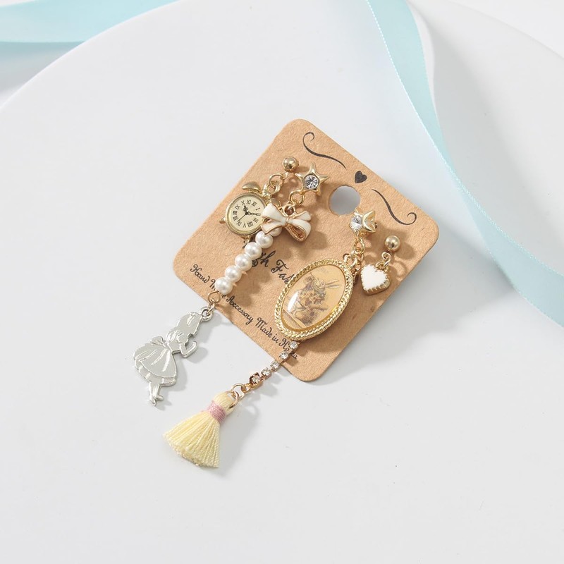 Mecool 4Pcs Vintage Dangle Earrings Bohemian Drop Dangle Earrings Set
