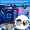 sourcing map 2pcs Water Cooling Adapter G1/4" Thread to 14mm