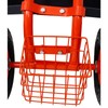 Rolling Garden Cart Seat with Wheels and Tool Tray, Garden
