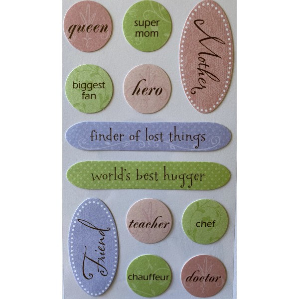 Creative Touch/American Greetings MOTHER Sticker(12pc)C