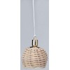 Rulke Rulke010533 Hanging Lamp with Braided Pedding Pipe Screen, Multi