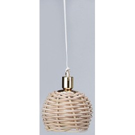 Rulke Rulke010533 Hanging Lamp with Braided Pedding Pipe Screen, Multi Color