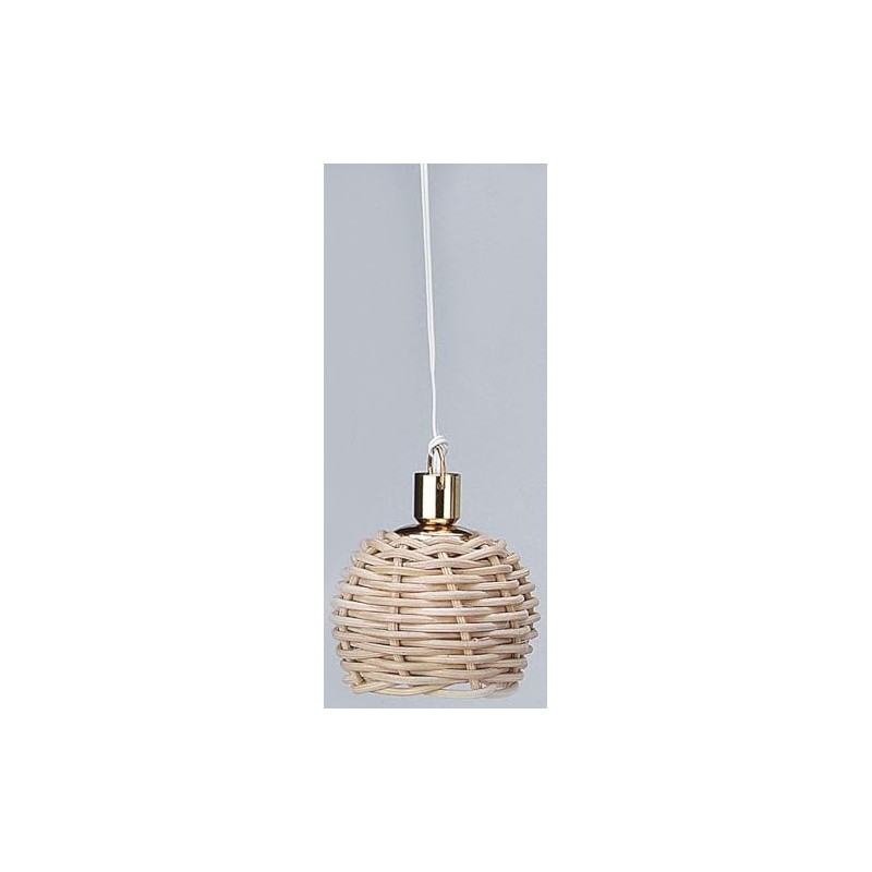 Rulke Rulke010533 Hanging Lamp with Braided Pedding Pipe Screen, Multi