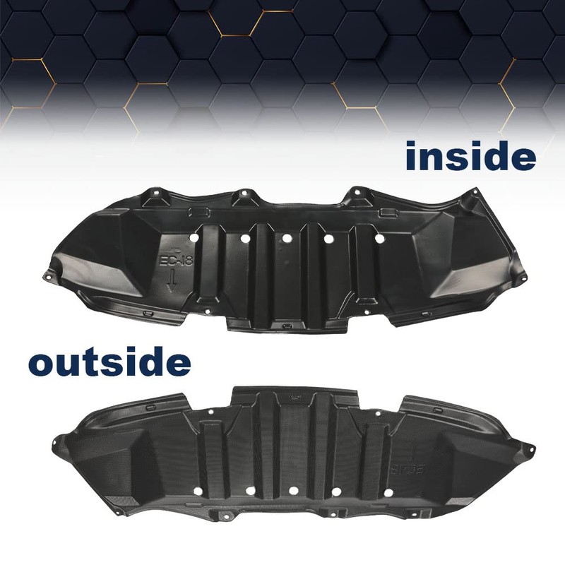 PIT66 Front Engine Splash Shield, Compatible with 2009-2013 Toyota Corolla,