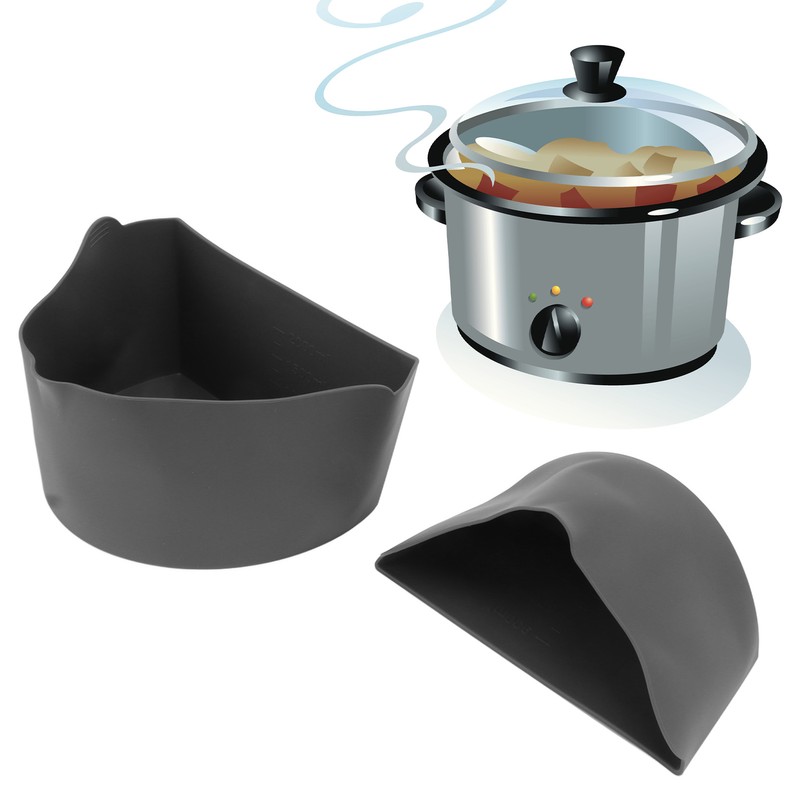 2 In 1 Slow Cooker Divider Reusable Food Grade Silicone