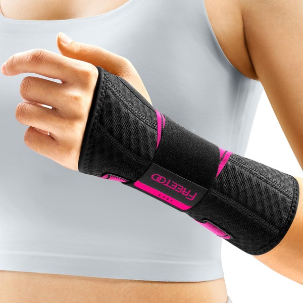 FREETOO FREETOO Wrist Support Brace Left Hand for Tendonitis, Sprained