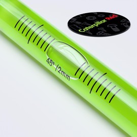 Replacement Level Glass Vial, Spirit Bubble Level, no nib, Accurate, Green, 70mm x 11mm, 2-3/4" x 7/16"