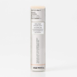 MUJI 02124717 Liquid UV Foundation, Light Natural, SPF27, PA++, 1.1 fl oz (30 ml)