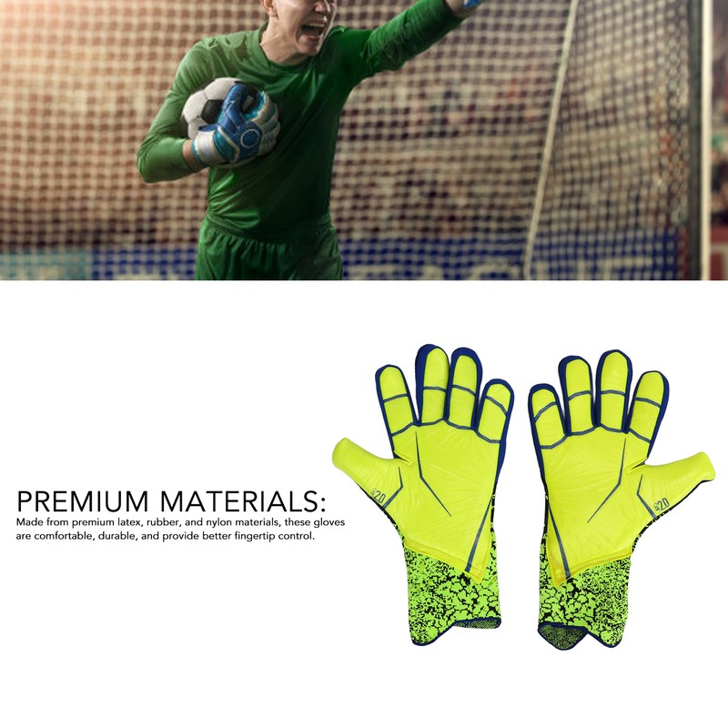 Soccer Goalkeeper Gloves Thickened Latex Anti Slip Breathable Cushioning Soccer