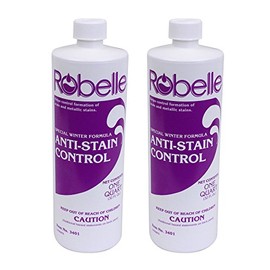 Robelle 3401-02 Winter Pool Closing Anti-Stain Control for Swimming Pools 1-Quart, 2-Pack
