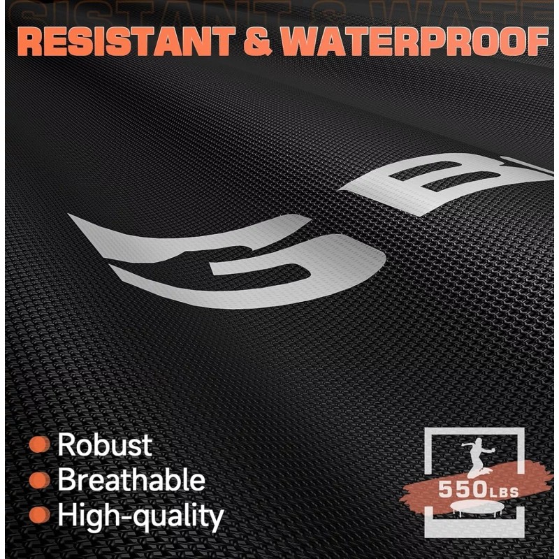 BCAN 450/550 LBS Foldable Mini Trampoline, 40"/48" Trampoline with Handle