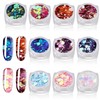10 Colours Glitter Set for Nails, Cozevdnt Nail Glitter Powder,