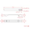 CIVIVI Titanium Pocket Clip with 2 Pairs Titanium Screws for