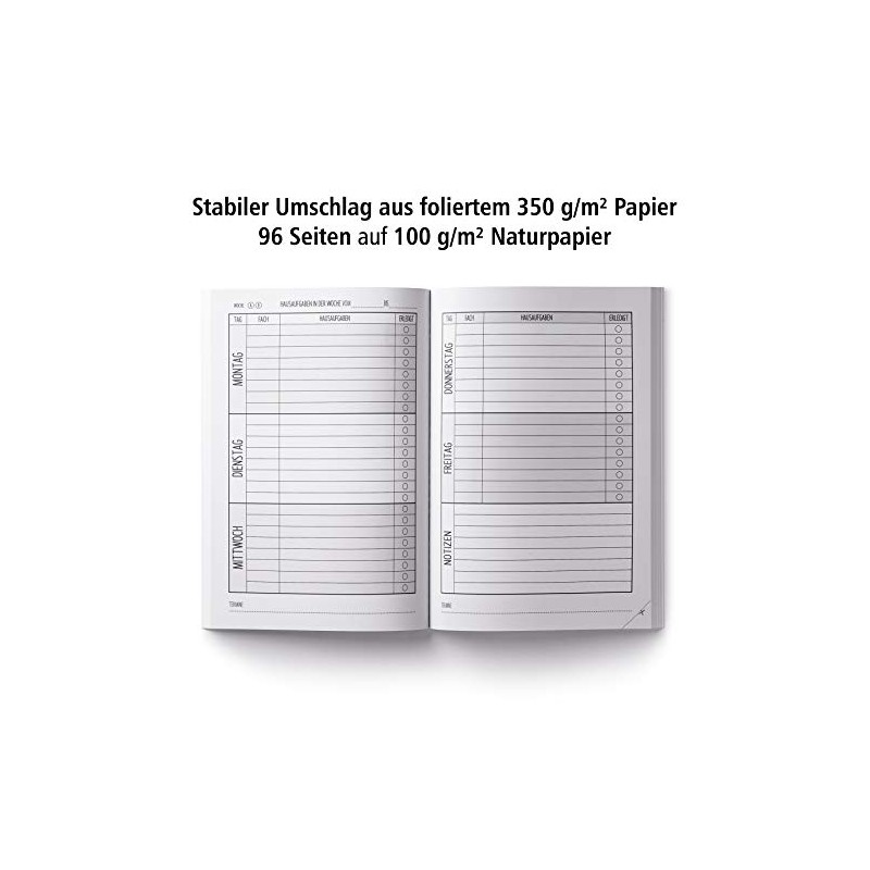 itenga Homework Book Formula Board DIN A5 96 Pages School