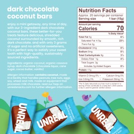 UNREAL Dark Chocolate Easter Coconut Bars | 3g Sugar, Certified Vegan, Gluten Free, Fair Trade, Non-GMO | No Sugar Alcohols or Soy | 10.6 Oz, 2 Boxes