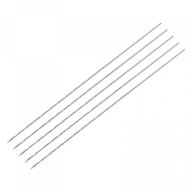 uxcell 5 Pcs 0.5mm Mini Micro Twist Drill Bits, High-Speed Steel Straight Shank Extra Long Drill Bit 60mm for Aluminum Alloy