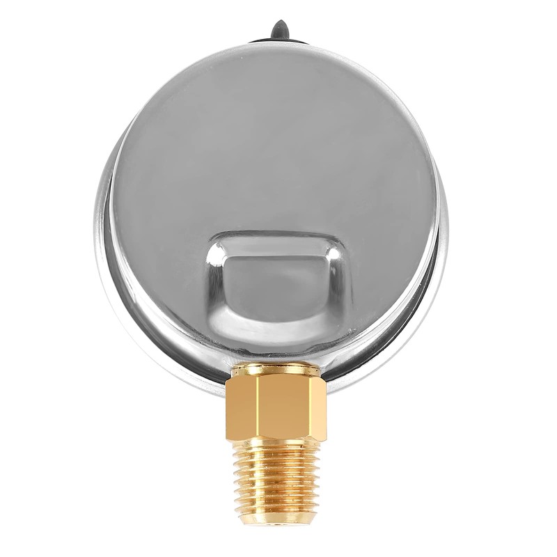 UHARBOUR Glycerin Filled Vacuum Pressure Gauge, 2-1/2" Clear dial,1/4" NPT