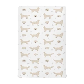 Crib Sheets for Boys Girl Golden Retriever Dogs Breathable Mini Crib Mattress Sheets Fitted,Toddler Baby Sheets for Crib Mattress 39 * 27 * 5In