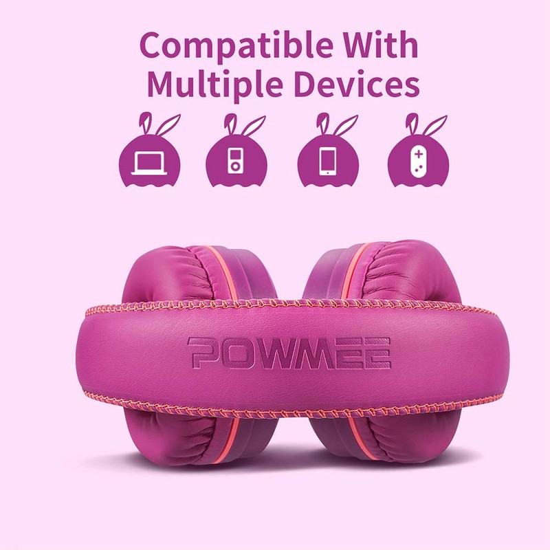 POWMEE POWMEE M1 Kids Headphones Wired Headphone for Kids,Foldable Adjustable