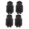 4PCS IEC320 C6 to IEC320 C5 Power Adapter Plug and