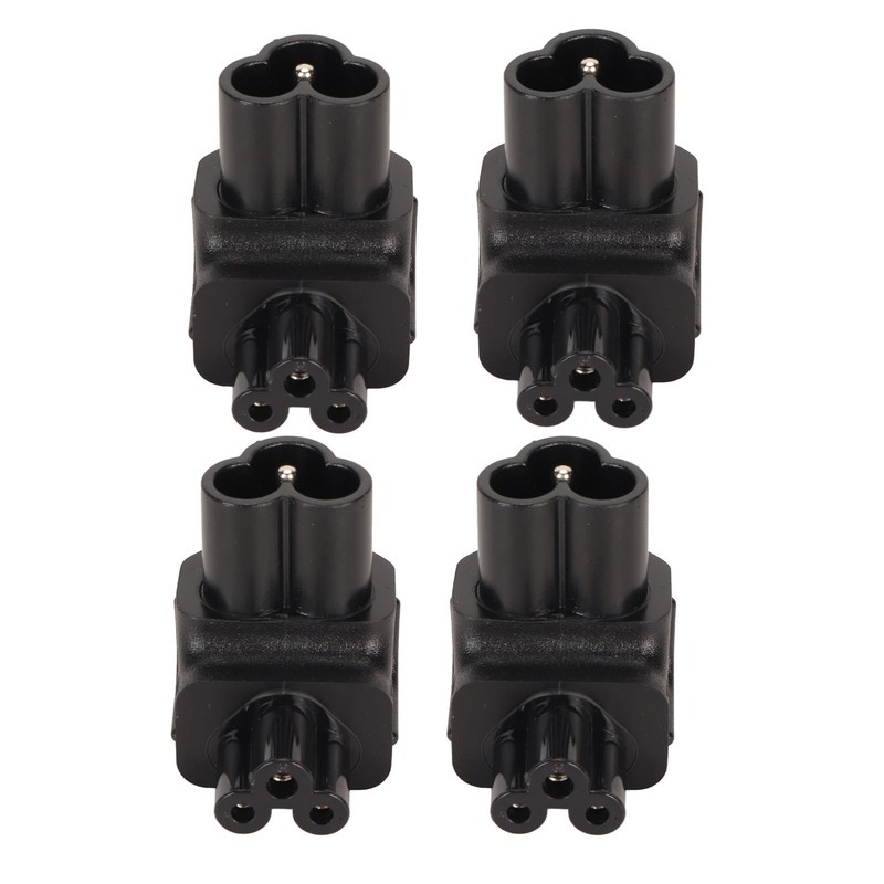 4PCS IEC320 C6 to IEC320 C5 Power Adapter Plug and
