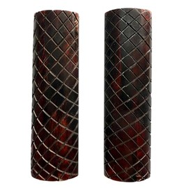 Malayan Products Camel Bone Knife Scales Many Options, Handle Making Premium Blanks 5 inch, dyed Unique Custom Crafting Natural Material (Maroon Hex)