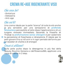 THALEAE, Rio-Age Regenerating Face Cream 15 ml Revitalising Emulsion Gel with Detoxifying Anti-Age Function, Hydrates Skin of All Ages, Made in Italy