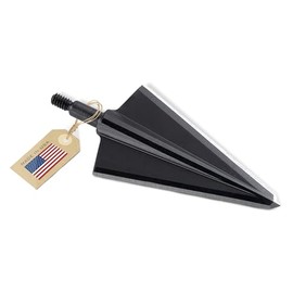 Vantage Point Archery VPA 1 1/4" 2 Blade 250 Grain Double Bevel Broadhead, Screw-in, 1045 Carbon Tool Steel 50-52 Rockwell, 3 Pack, Made in The USA