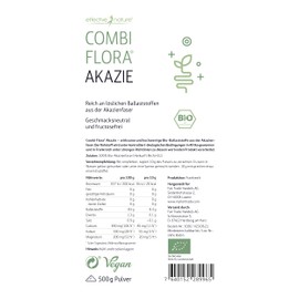 Acacia Fibre Powder Organic - 500 g - 80% Fibre Content - 50 Days Supply - Organic Certified & Naturally Pure - No Additives