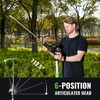 Pole Hedge Trimmer Cordless 20V with Battery Powered 20-Inch Electric