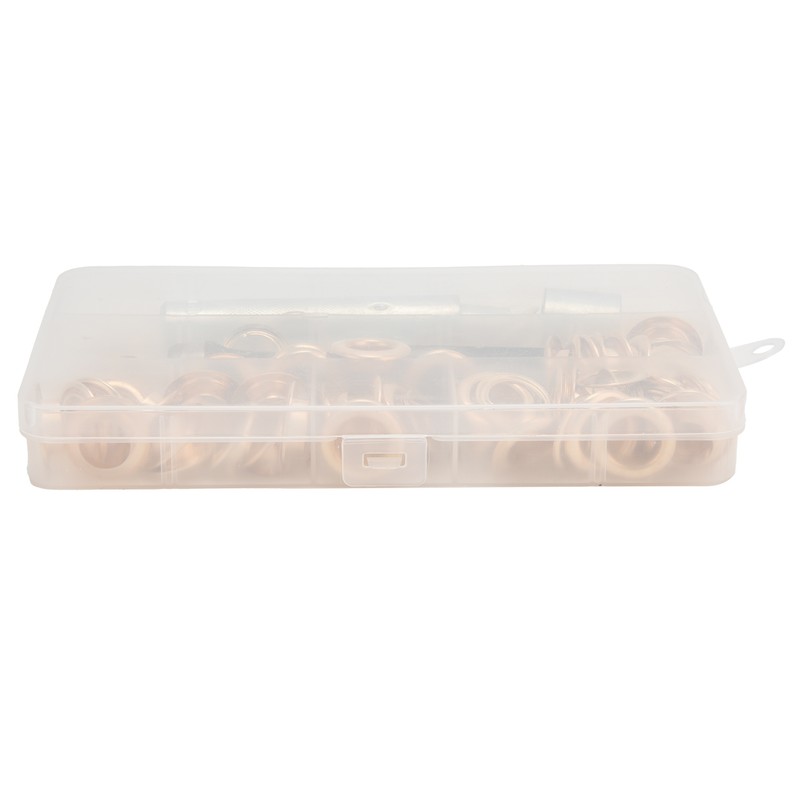 50Pcs Brass Grommet Eyelets Set Sewing Setting Kit with 3