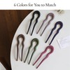 SGQTZDZQ French Twist Hair Pin ，6 PCS Matte French hair