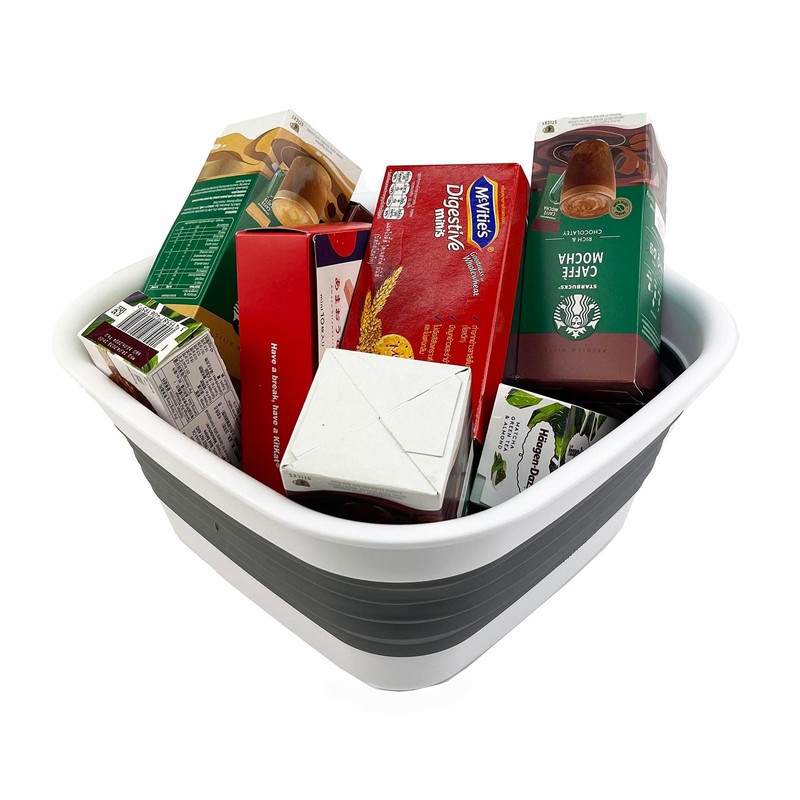SAMMART 8L Collapsible Tub - Foldable Dish Tub - Portable