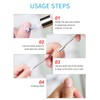 HaimiLiya Cuticle Pusher Gel Nail Remover Tool Dual-end Dead Skin