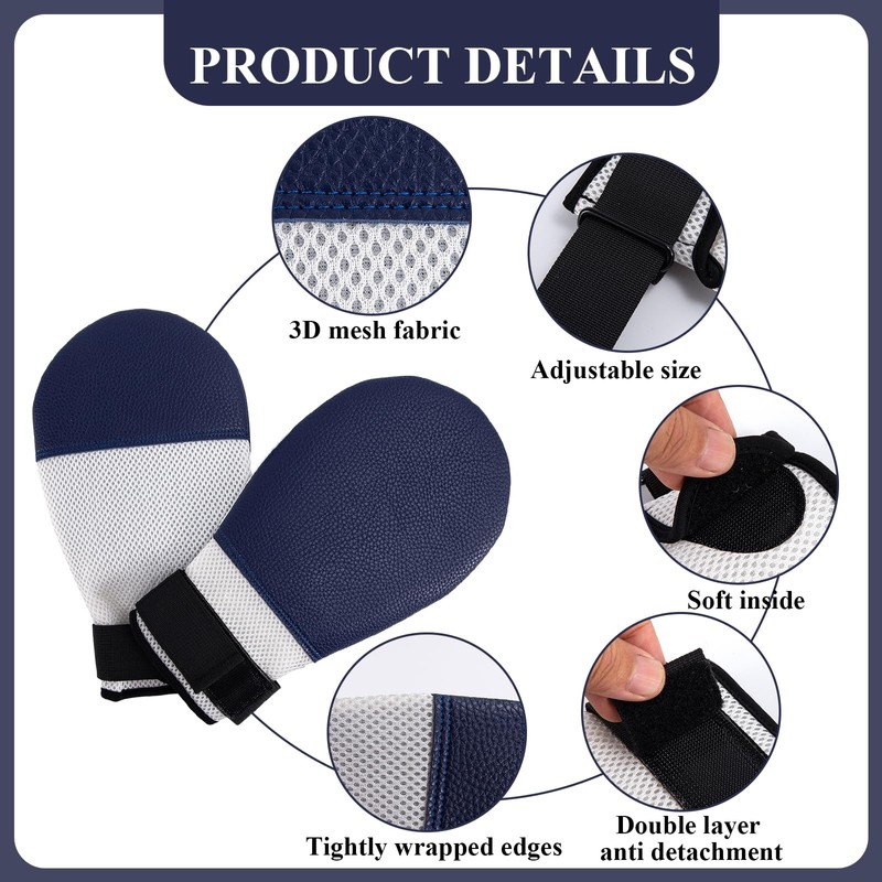 2PCS Dementia Restraint Gloves Hand Restraints for Elderly Dementia Patients