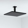 KATAIS Matte Black Shower Arm with Flange, Square - Stainless