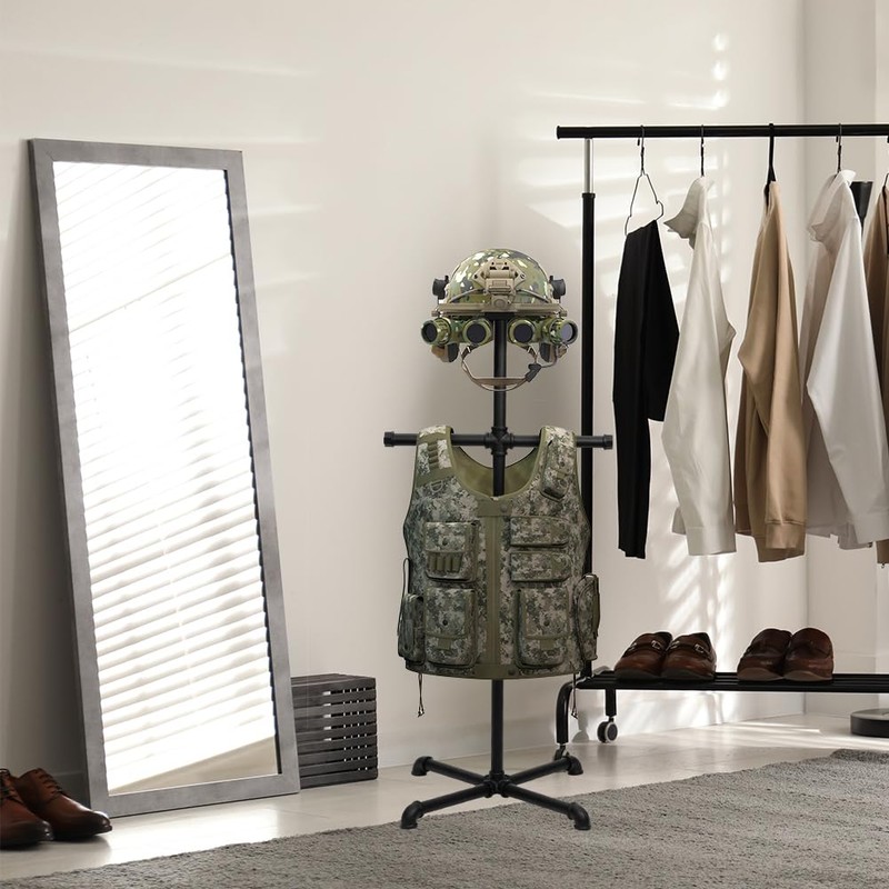 Derkerry Tactical Gear Body Armor Stand: Tactical Vest Hanger for