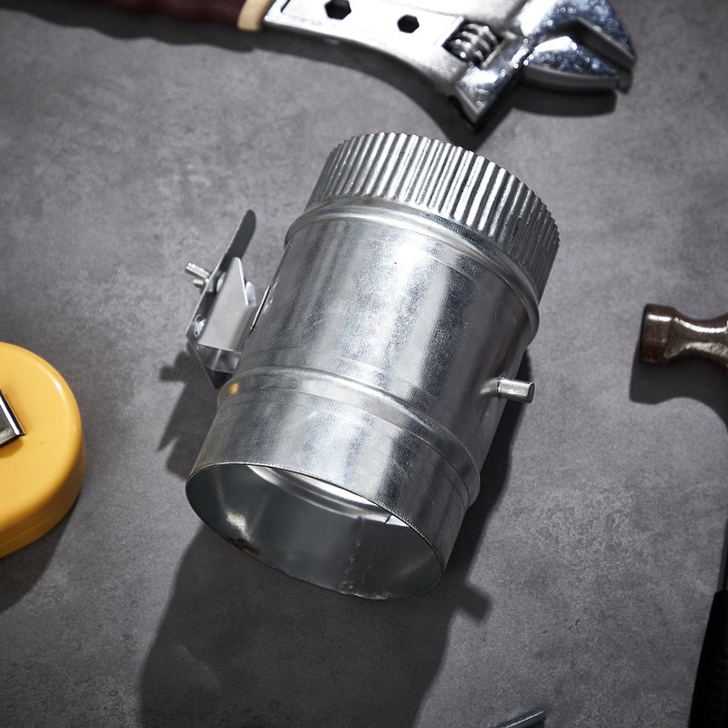 Therwen Backdraft Damper Duct Manual Volume Damper with Sleeve Stove