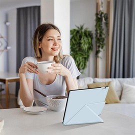 Case for Remarkable Paper Pro 11.8” (2024 Released), with Stable Folding Stand Design and Pen Pocket, fit Remarkable Paper Tablet with 11.8” Color Display, Auto Sleep/Wake (White Ice Blue)