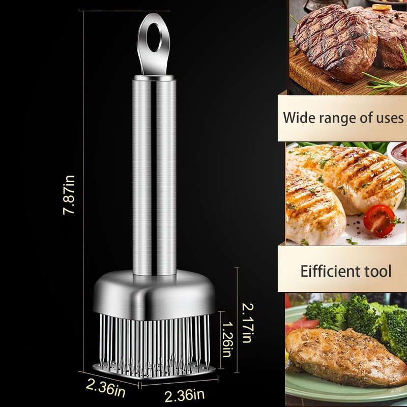 Lynkaye Professional Meat Tenderizer with T316 Stainless Steel Sharp Needle