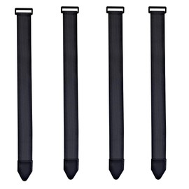 Upbeat Velcro Webbing Straps 61 x 5 cm (Pack of 4) | Elastic Webbing Straps with Velcro Strap | Multi-Purpose Velcro Fastener for Bicycle, Trouser Protection, Luggage, Yoga Mats, Camping, Hoses,